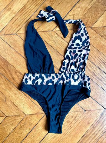 Neuf sublime maillot de bain 2 pièces léopard T36