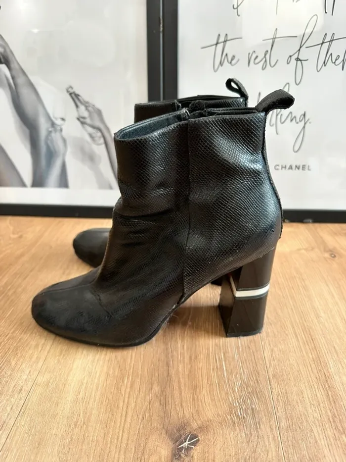 Bottines Tommy Hilfiger noires taille 39 - photo numéro 5
