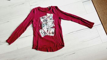 Vêtement fille tee-shirt manches longues fuschio C&A 12 ans