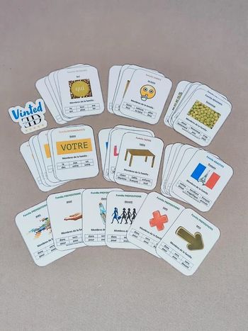 Jeu des 7 familles sur la grammaire Montessori