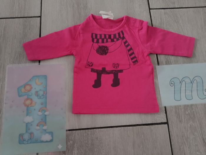 t-shirt manche longue 1 mois - photo numéro 2