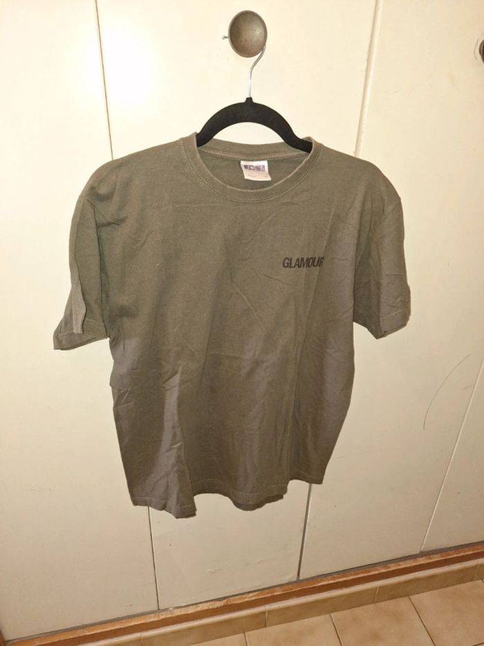 T-shirt glamour kaki M