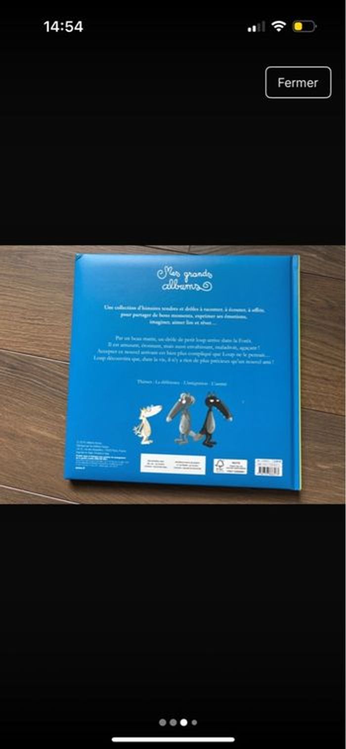 Livre le loup qui avait un nouvel ami grand album Auzou - photo numéro 2