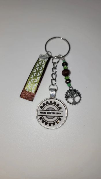 Cadeau frère, porte clé message " frère merveilleux "