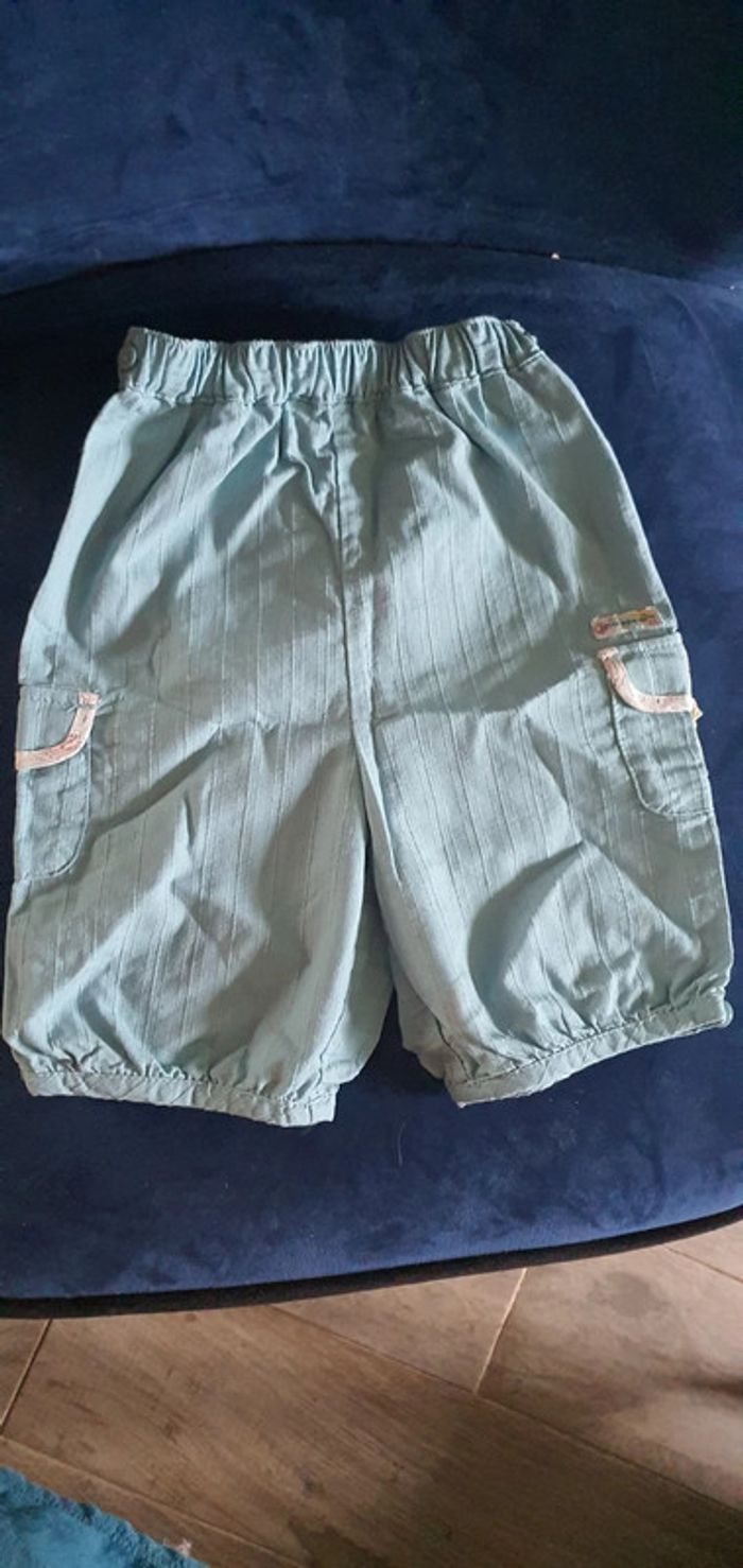 Bermuda bleu ciel sergent major 12 mois