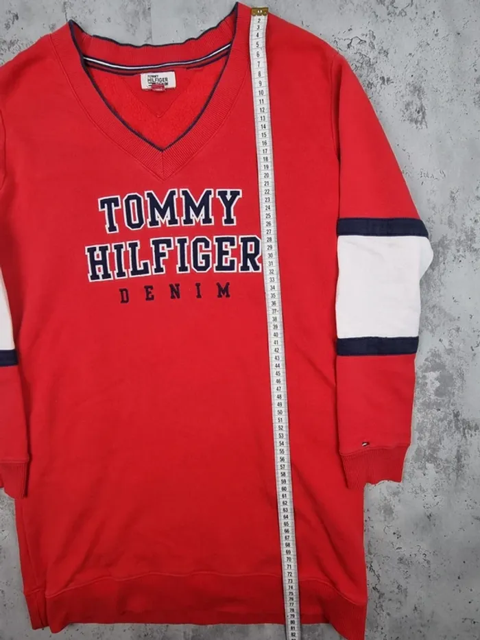 Robe pull Tommy Hilfiger rouge – Taille XS Femmes (mesures en photos) - photo numéro 10