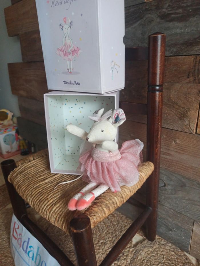 peluche petite souris danseuse moulin roty tbe - photo numéro 2