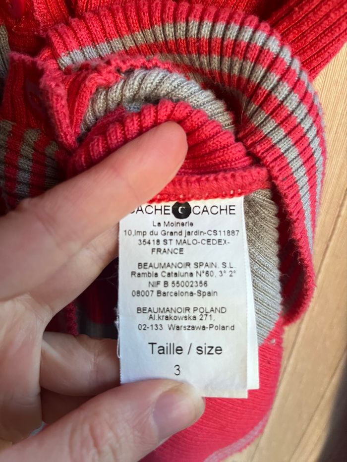 Gilet rose et gris taille 40 - photo numéro 5