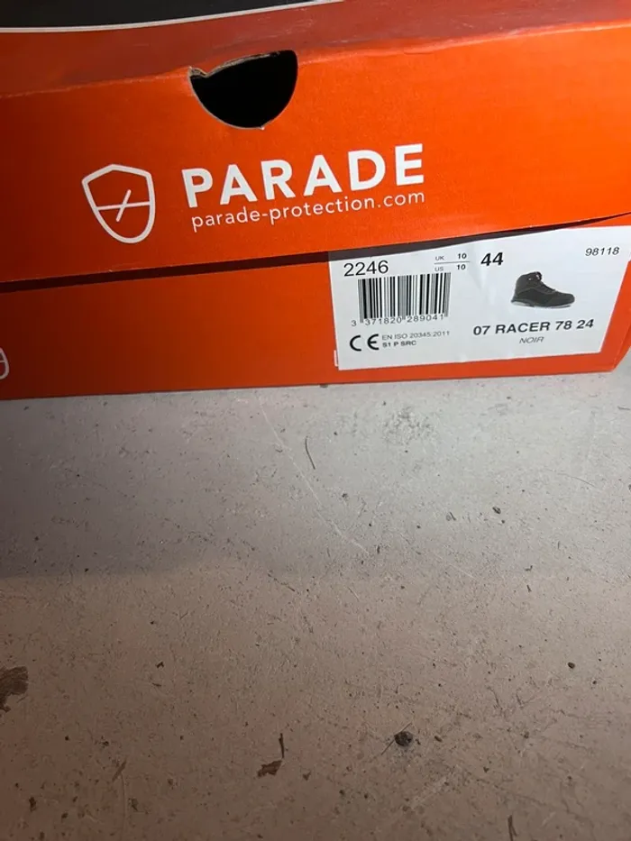 Chaussures de sécurité taille 44 parade - photo numéro 3