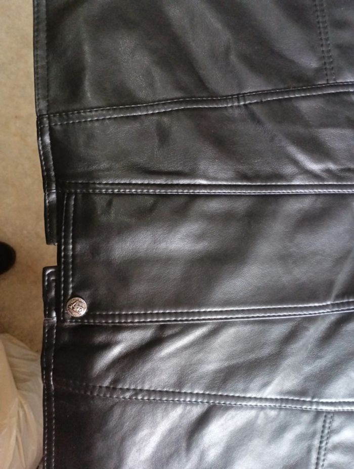 Blouson en cuir homme taille XL Andréa Ermanni avec capuche fourrure neuf - photo numéro 4