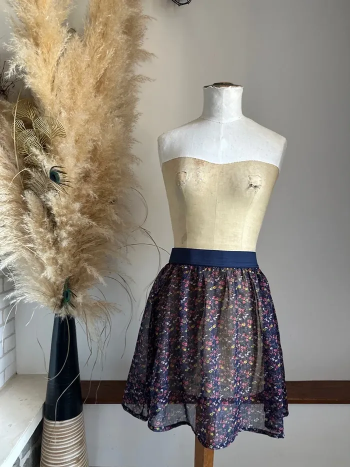 Jupe d’été plage transparente 36/S neuve