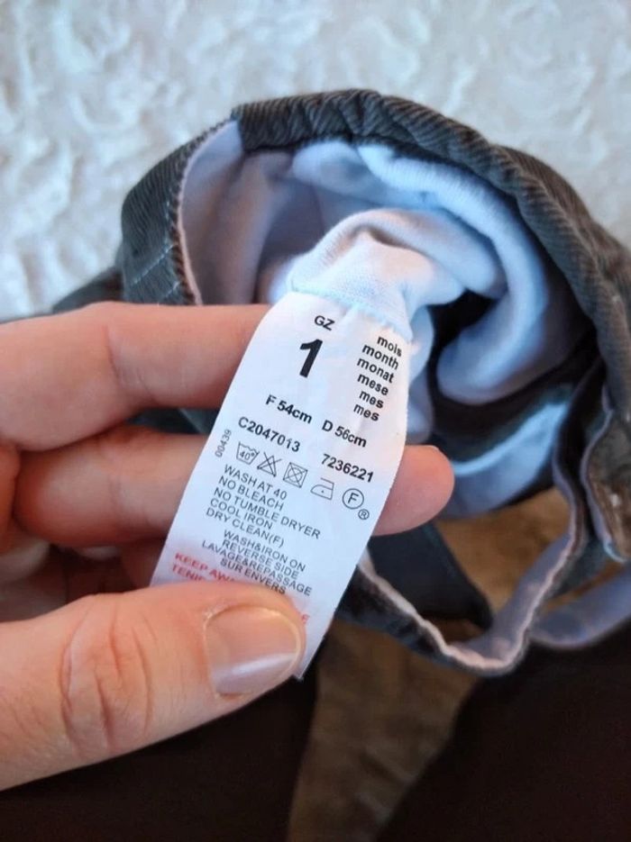 Salopette doublée velours Garçon 1 mois Hérisson Globe trotteur 100% coton - photo numéro 8