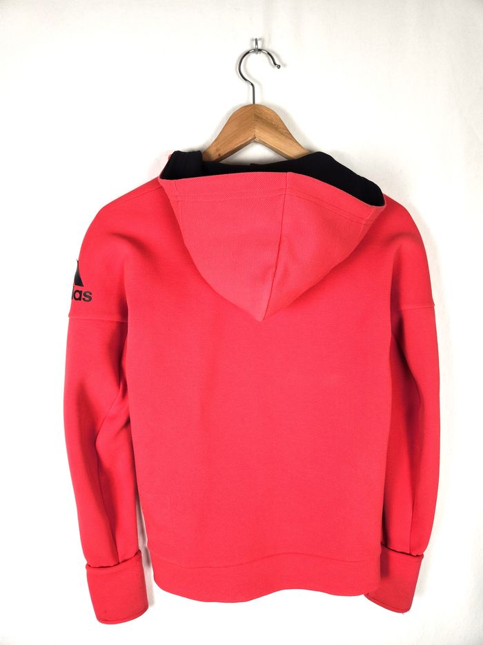 Veste running Adidas à Capuche, couleur corail, taille XS - photo numéro 7