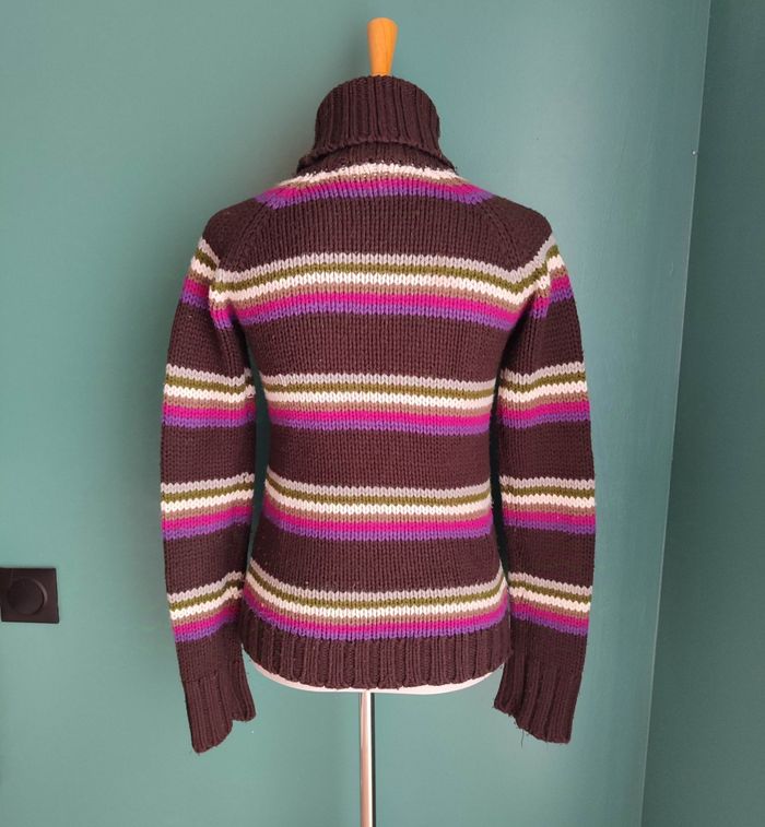 Pull vintage col roulé 90's - photo numéro 4