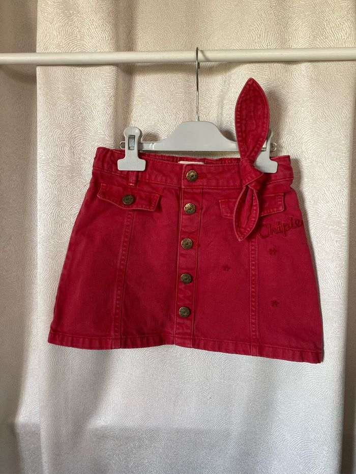 Jupe en jeans rouge 8 ans Chipie