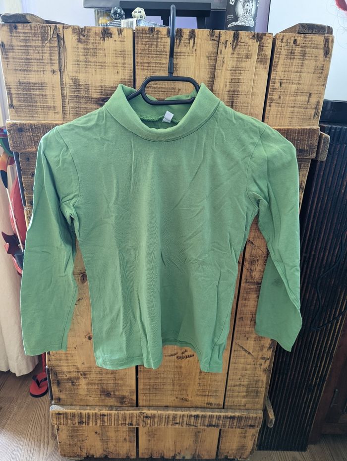 Sous pulls vert enfant 10ans