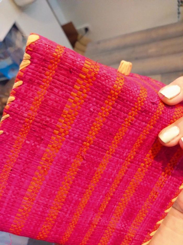 Ensemble sac été et porte pochette en fibres naturelles - photo numéro 7