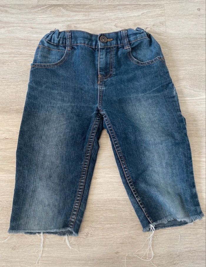 Pantacourt bermuda en jean enfant