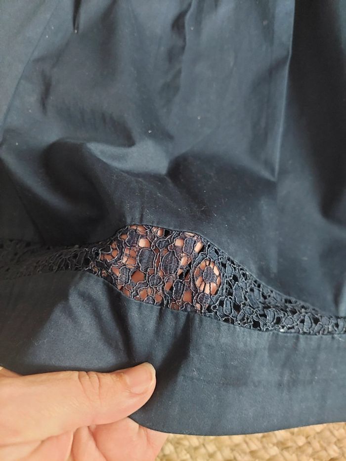 Jupe bleu marine camaieu t38 - photo numéro 3