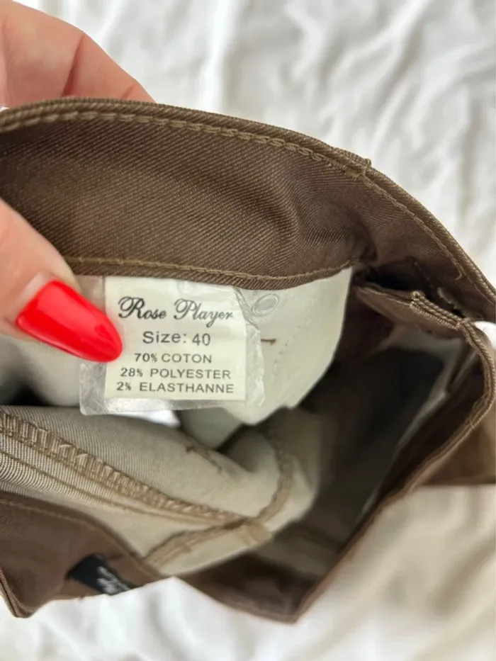 Mini jupe simi cuir chocolat taille 40 - photo numéro 4