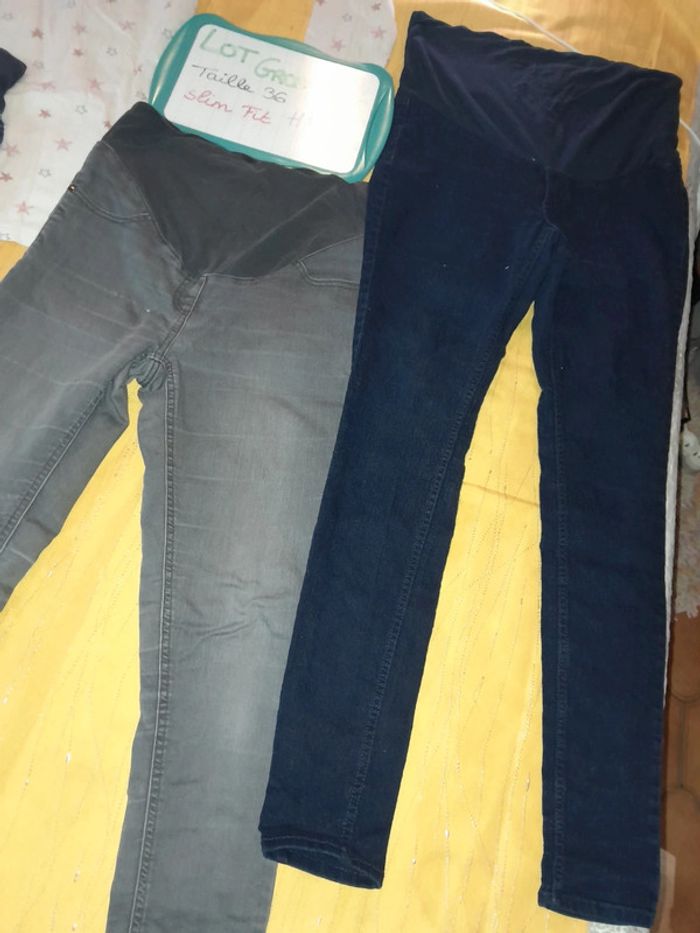 Lot🤰 spécial grossesse 🤰3 jeans slim + 1 chemise de nuit - photo numéro 8
