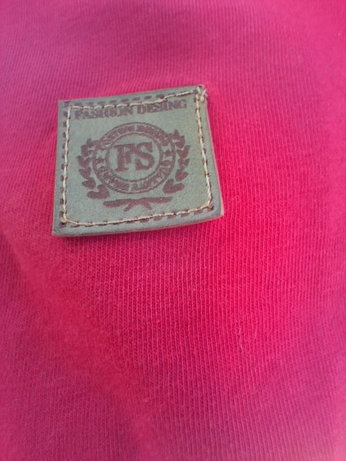 T shirt Maxway Jeans rouge et bleu - photo numéro 3