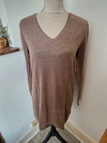 Robe pull léger beige taille M