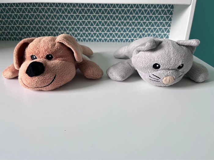 Lot de 2 peluches chien et chat Melissa&doug