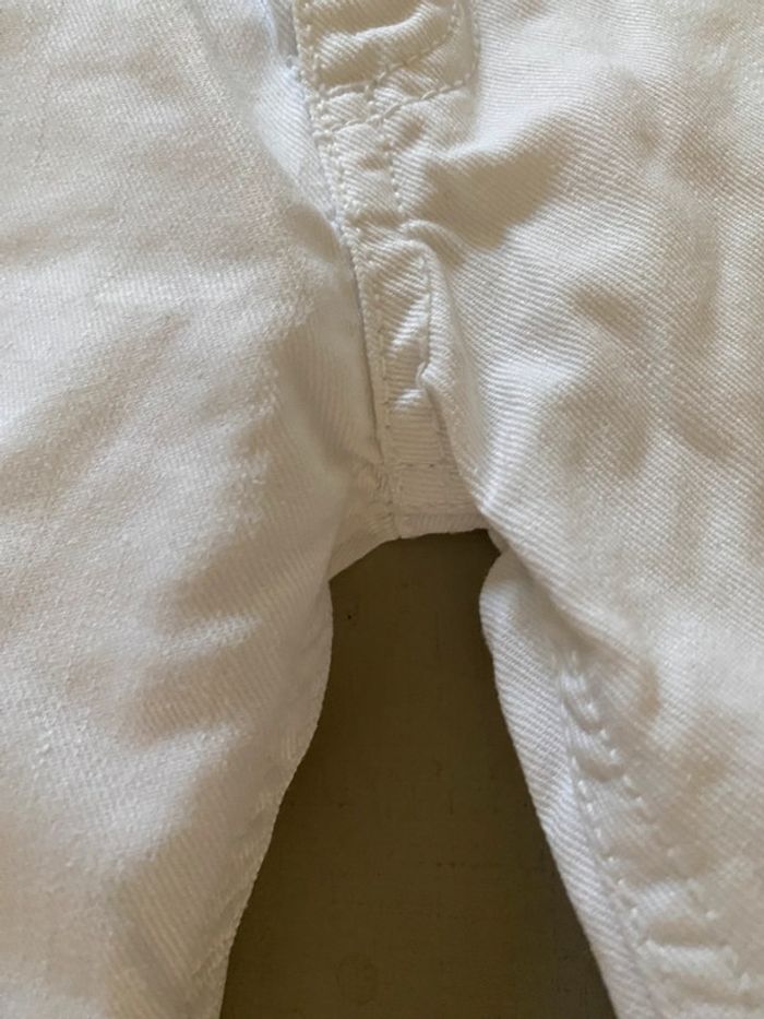 Pantalon Tape à l'Oeil jeans fille blanc coupe droite 14 ans - photo numéro 4