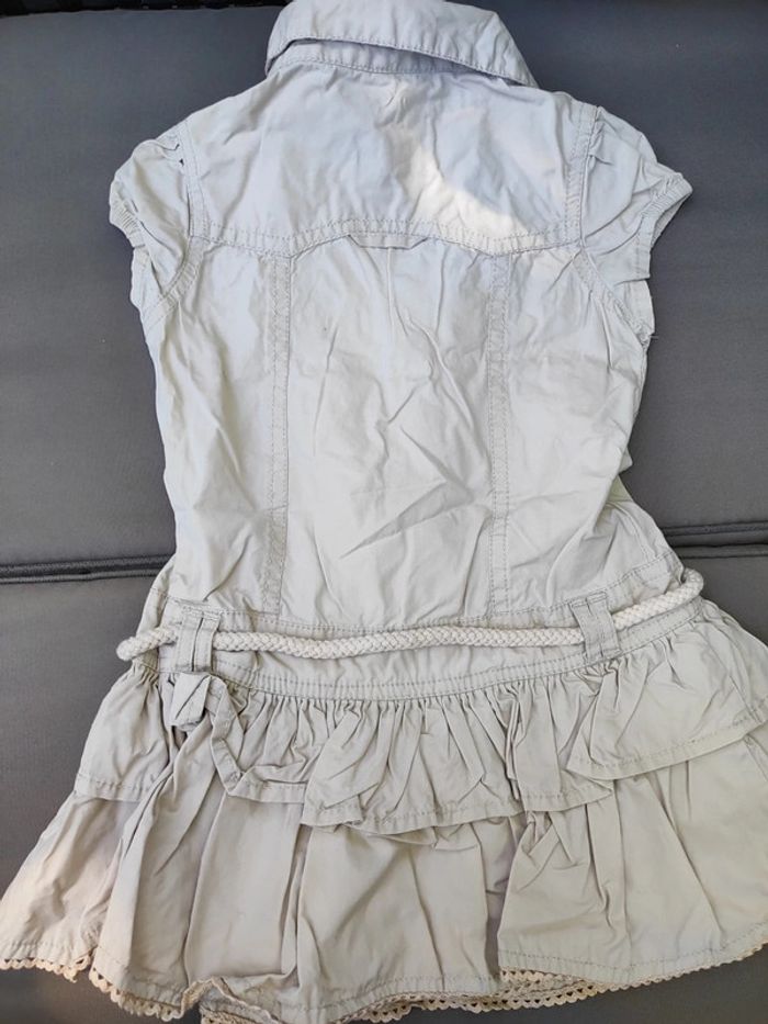 Robe tunique beige style saharienne - photo numéro 4