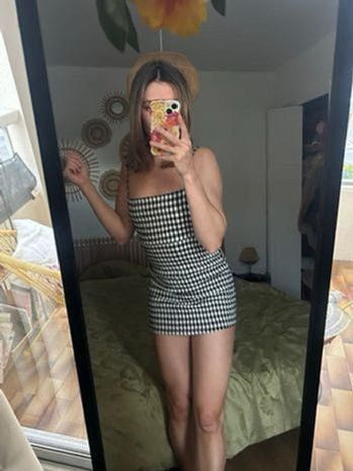 🖤🤍 Robe courte à carreaux vichy – Taille S 🖤🤍 - photo numéro 4