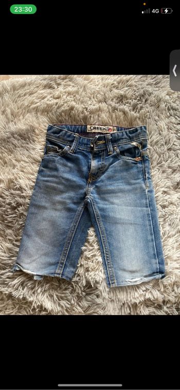 Shorte en jeans bleu