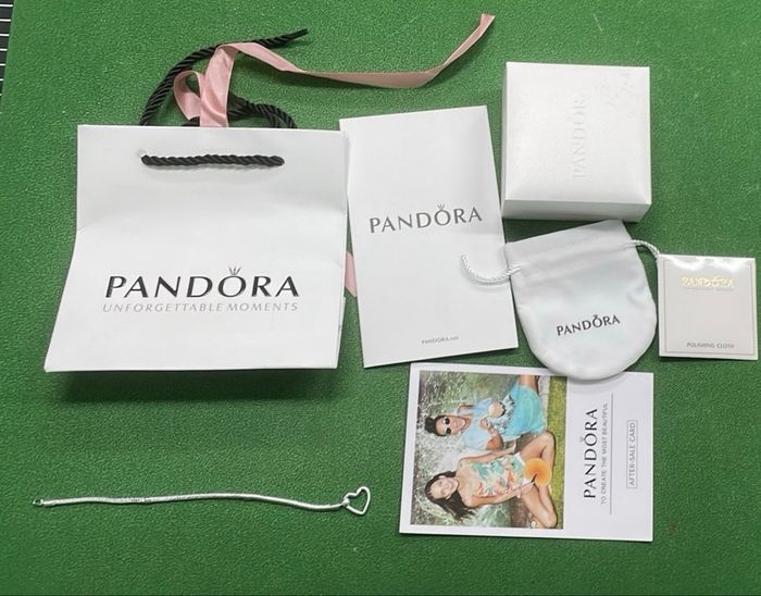 Pandore moment bracelet avec cœur en argent