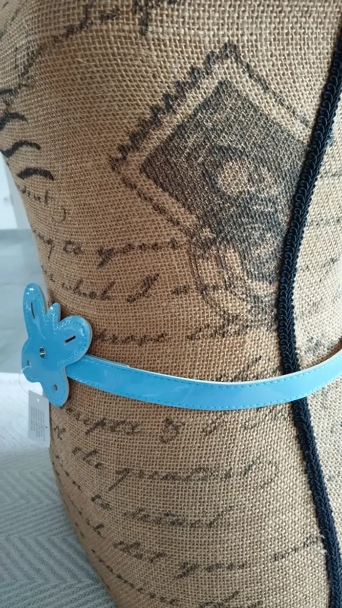 Ceinture fille bleu brillante 65 cm - photo numéro 3