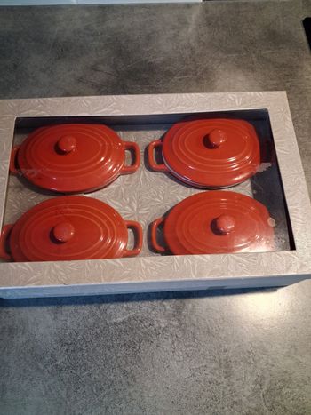Lot 4 mini cocotte 