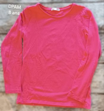 Tee-shirt rose DPAM 8 ans