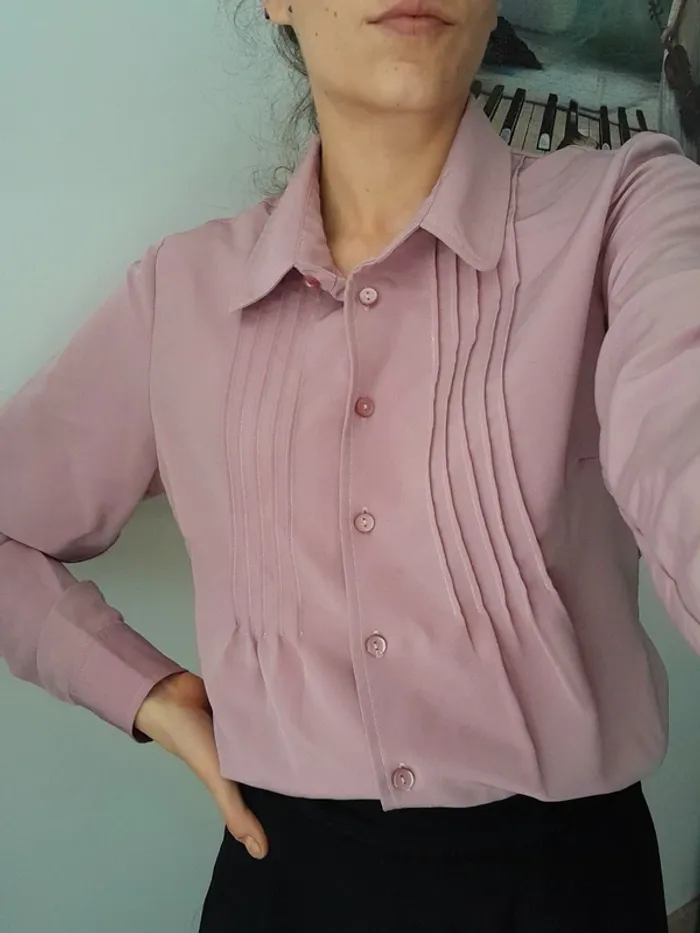 Chemise damart rose - photo numéro 2