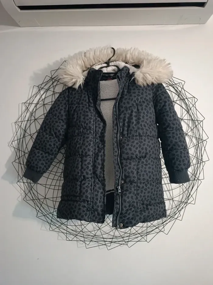 Manteau a capuche hiver intérieur chaud tape a l'oeil taille 5 ans - photo numéro 2