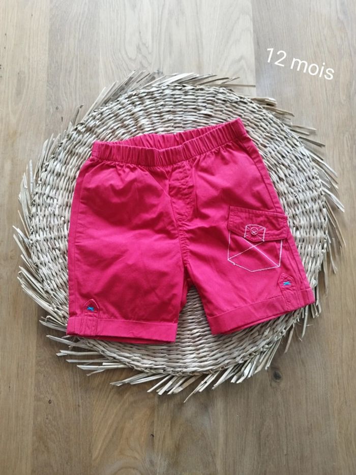 Short rouge Terre de Marins 12 mois