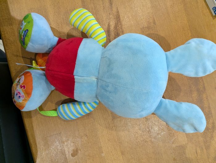 Clémentoni peluche Valentin le petit lapin - photo numéro 4