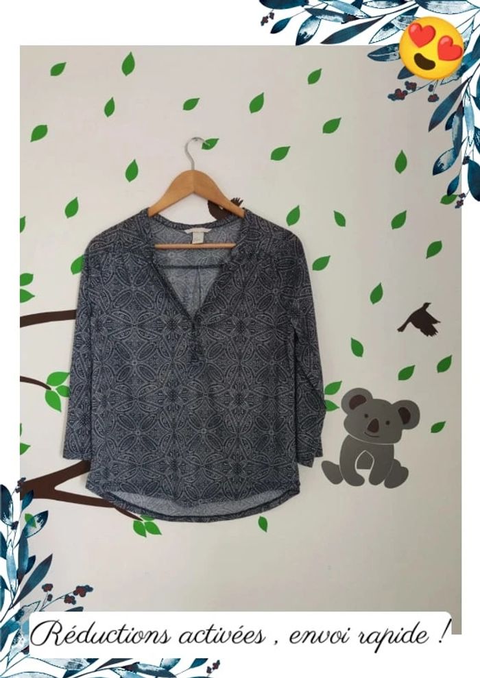 Haut léger bleu H&M S