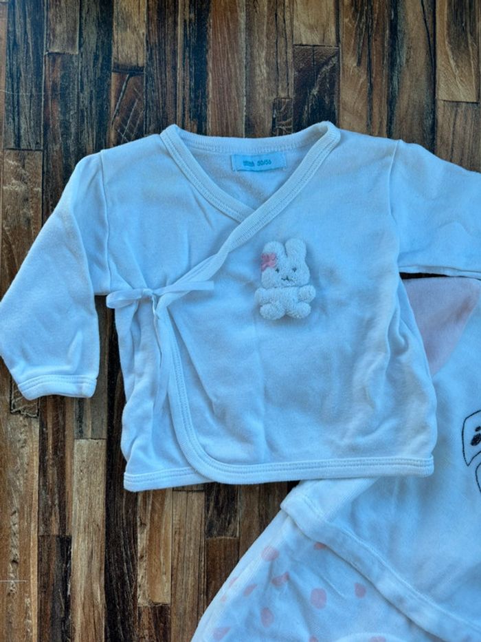 Pyjama et gilet cache cœur 1 mois - photo numéro 2