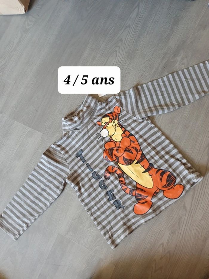 Maillot t-shirt sous pull 4/5ans garçon
