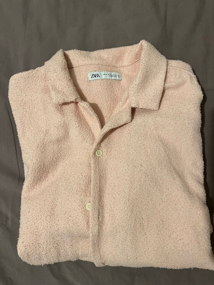 Chemise sans manches homme – Rose molletonné