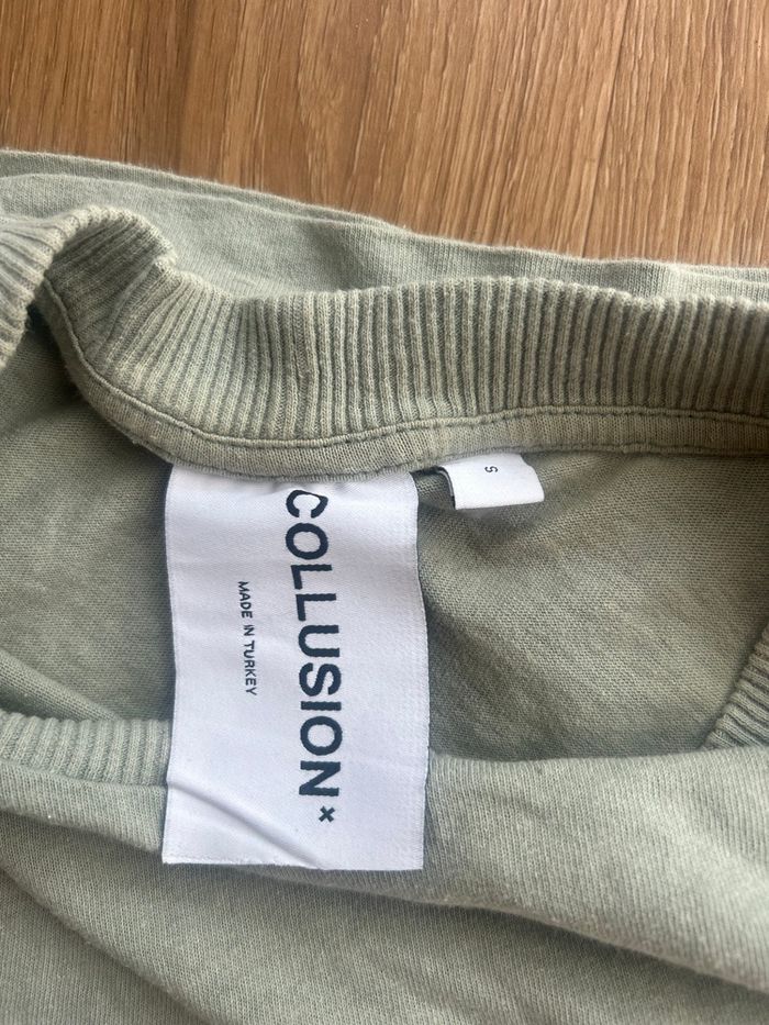 T-shirt vert collusion oversize - photo numéro 6