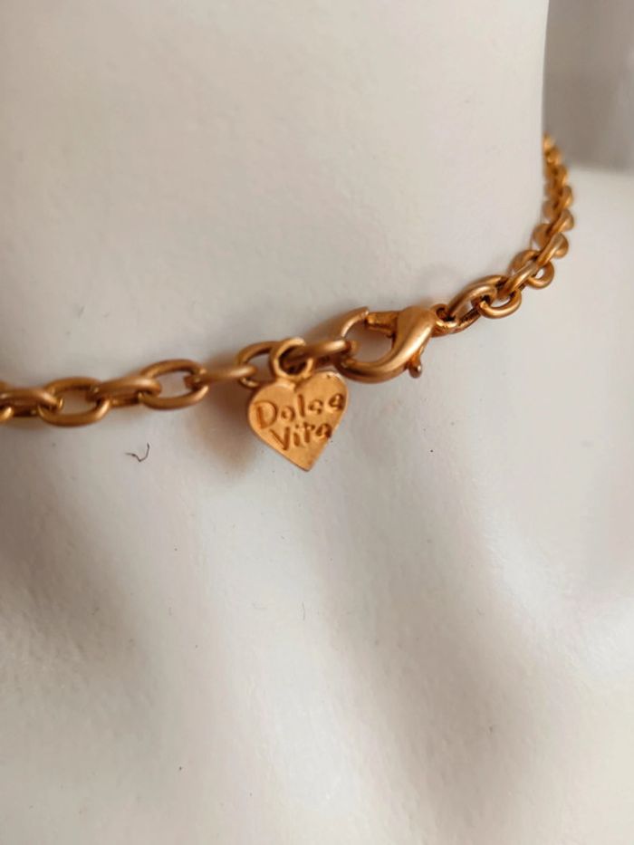 Dolce Vita | Collier de fleur métal doré - photo numéro 3