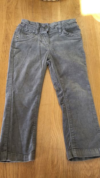 Pantalon velours ras