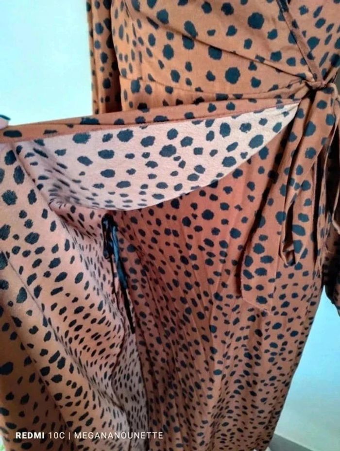 🦋 Magnifique robe longue manche longue bouffante avec ceinture Taille 40 / L Boutique Parisienne - photo numéro 6