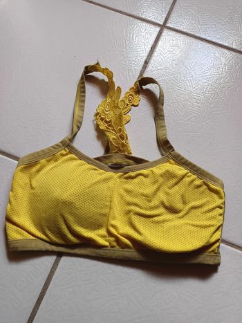 Brassière femme jaune