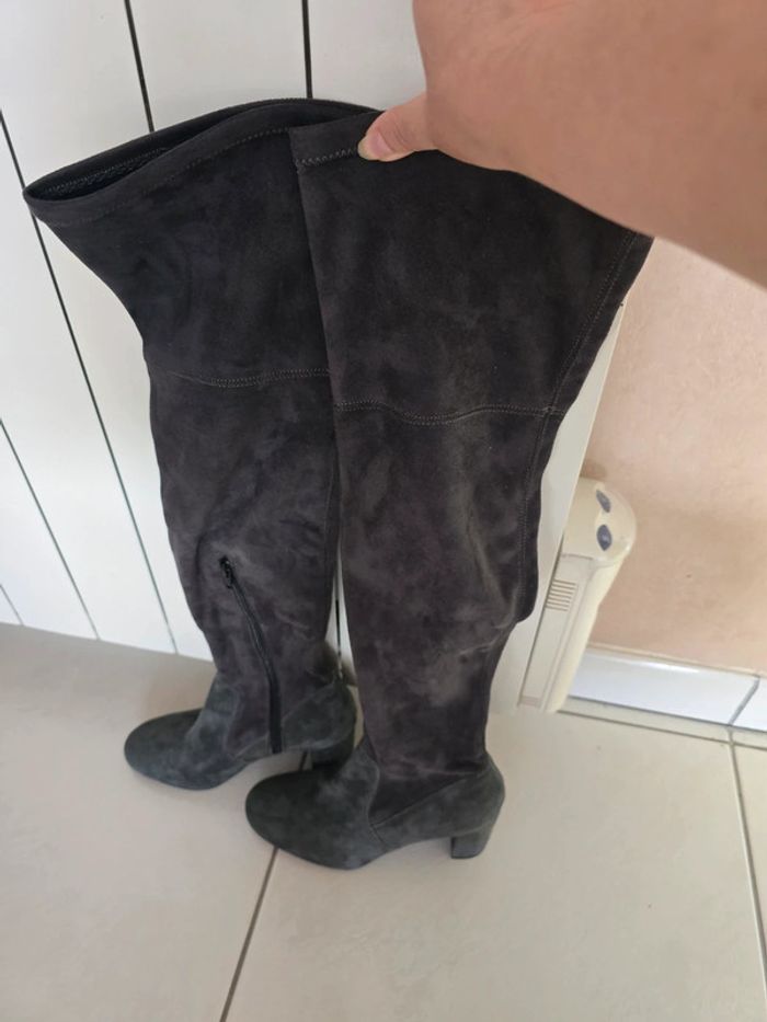 Bottes grises et anthracite Eram pointure 35 excellent état, portées une fois - photo numéro 2